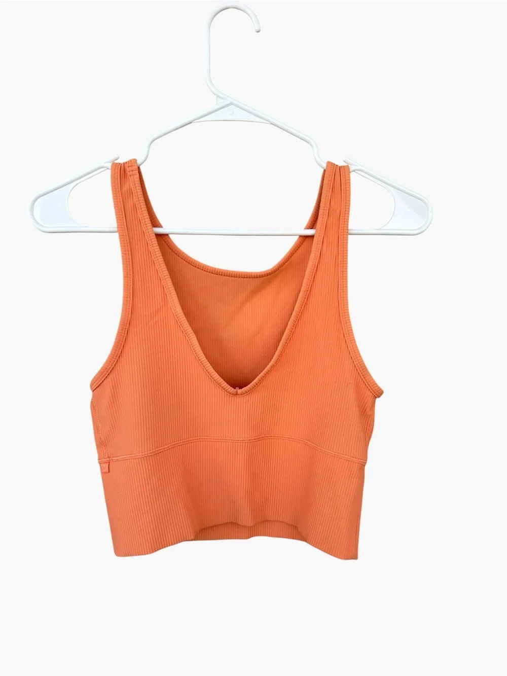 Lululemon Power Pivot Tank *Rib - Golden Apricot Orange - Size 6 - Workout Yoga